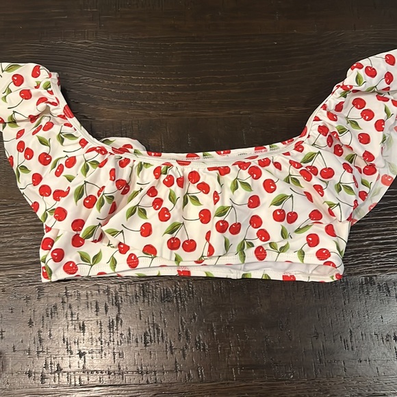 Cherry off the shoulder Bikini - Picture 3 of 8